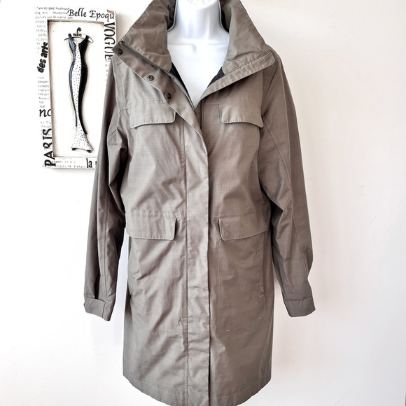 Nau Heritage Minimalist Women’s Khaki Green Anorak Jacket Raincoat Size L - Picture 17 of 17